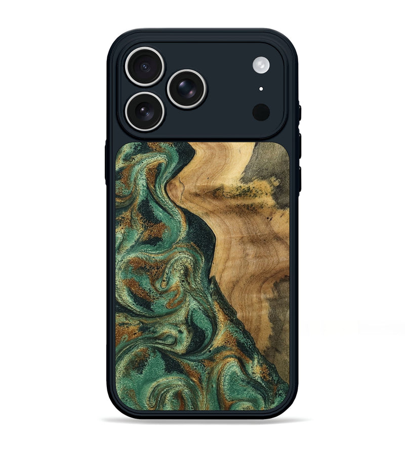 iPhone 17 Pro Max Wood Phone Case - Reign (Green, 801056)