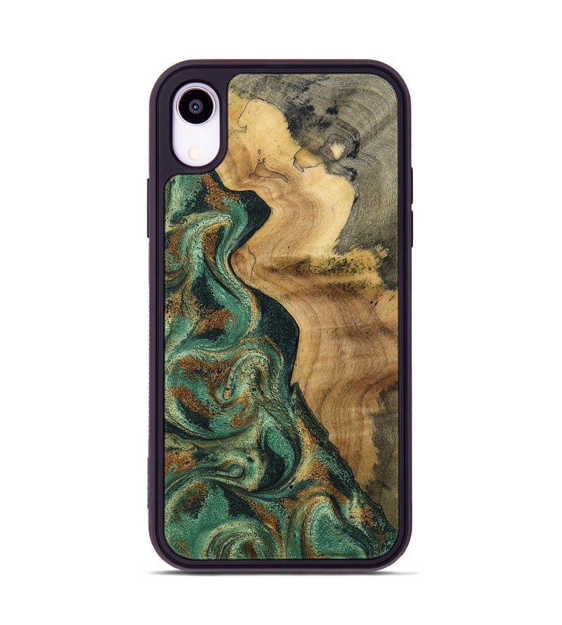 iPhone Xr Wood Phone Case - Reign (Green, 801056)