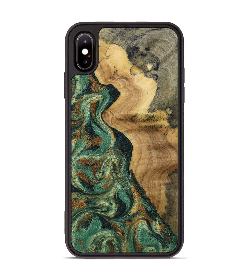 iPhone Xs Max Wood Phone Case - Reign (Green, 801056)