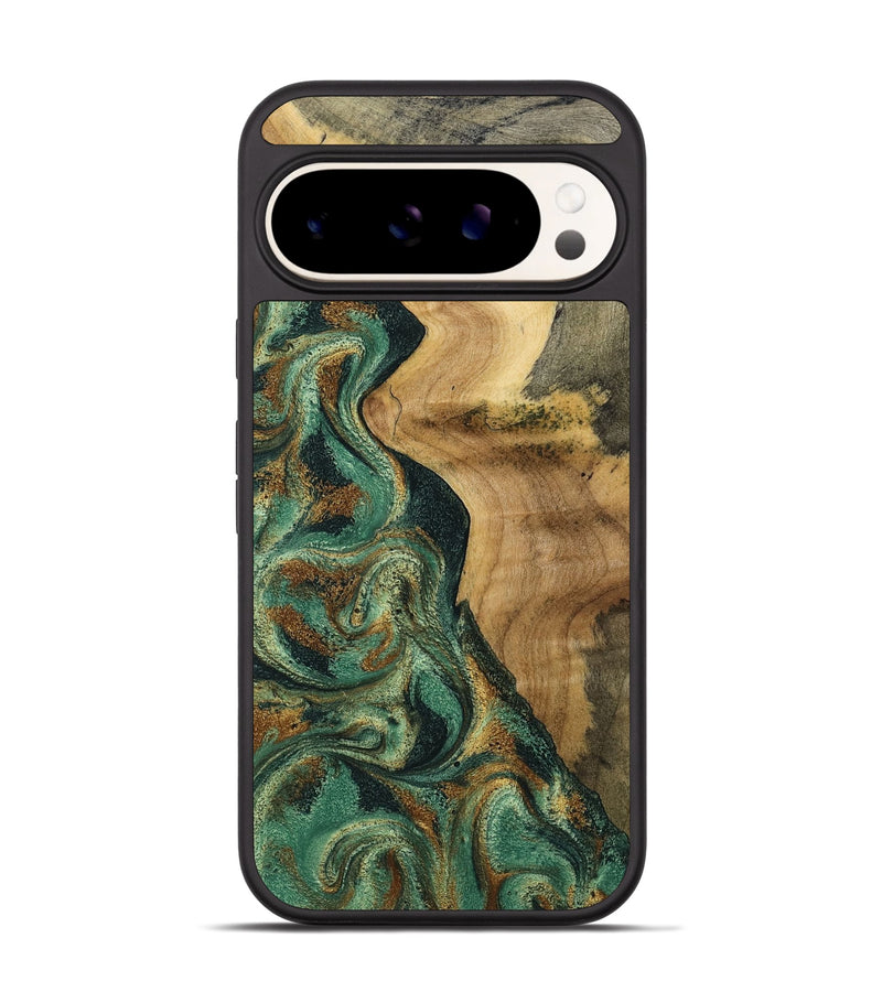 Pixel 9 Wood Phone Case - Reign (Green, 801056)
