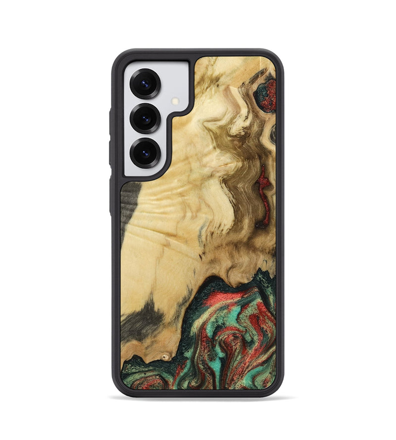 Galaxy S25 Wood Phone Case - Leonora (Green, 801057)