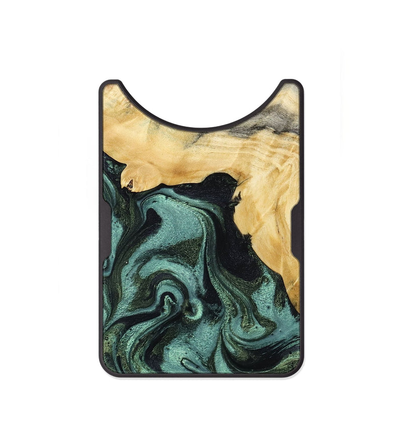 Alloy Wood Wallet - Brinley (Green, 801058)