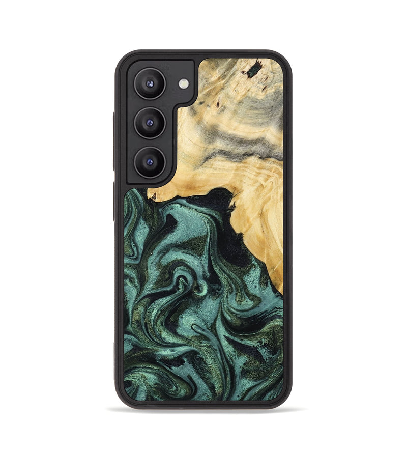 Galaxy S23 Wood Phone Case - Brinley (Green, 801058)