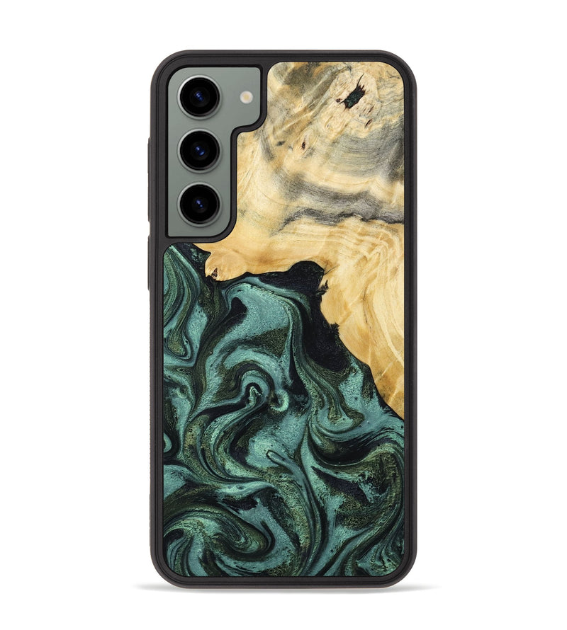 Galaxy S23 Plus Wood Phone Case - Brinley (Green, 801058)