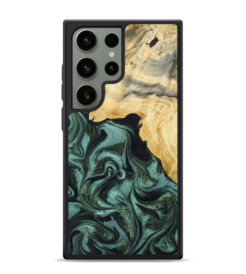 Galaxy S24 Ultra Wood Phone Case - Brinley (Green, 801058)