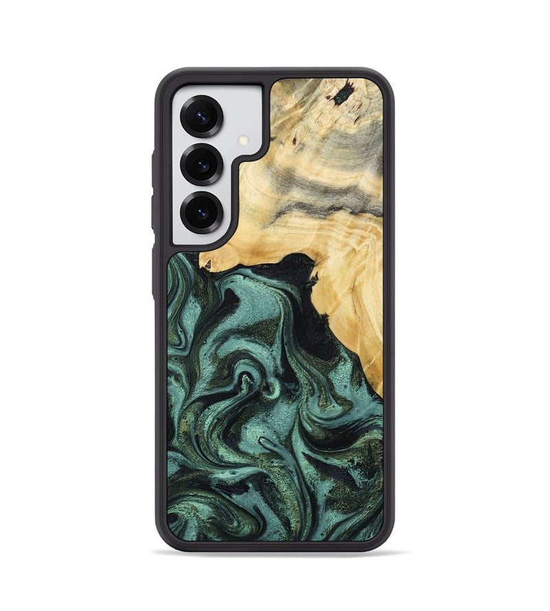 Galaxy S25 Wood Phone Case - Brinley (Green, 801058)