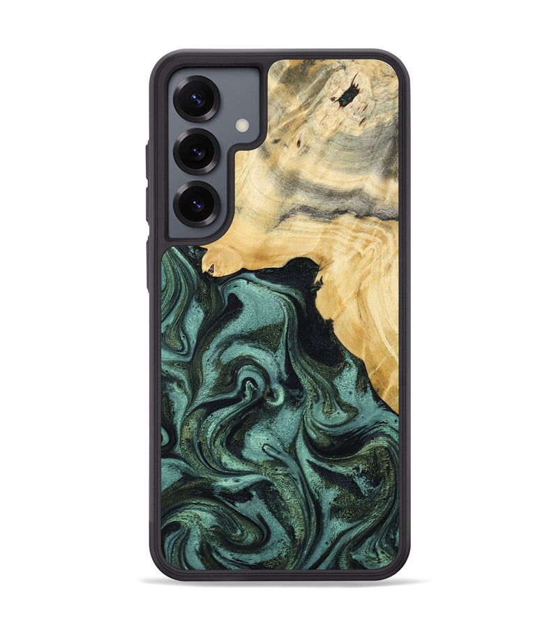 Galaxy S25 Plus Wood Phone Case - Brinley (Green, 801058)