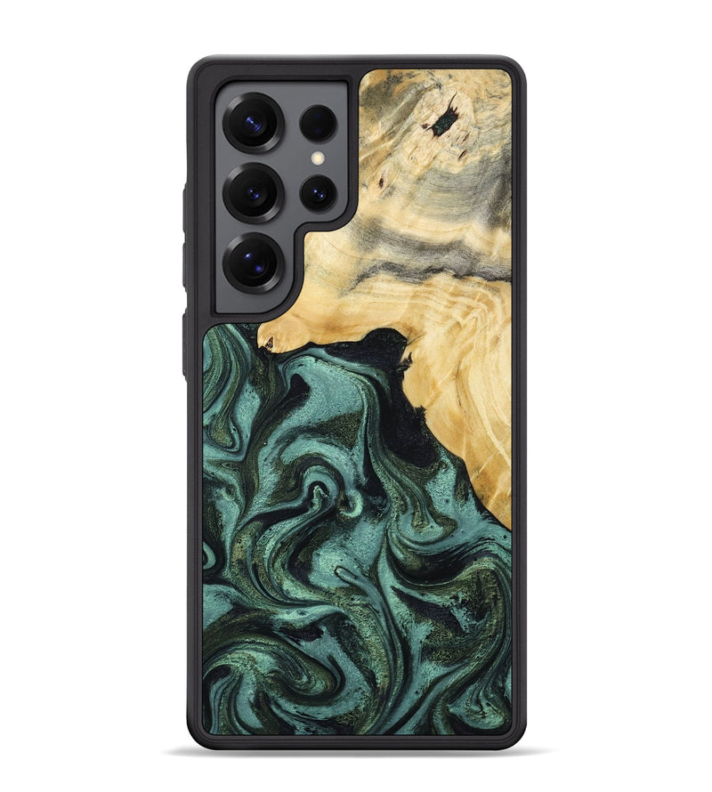 Galaxy S25 Ultra Wood Phone Case - Brinley (Green, 801058)