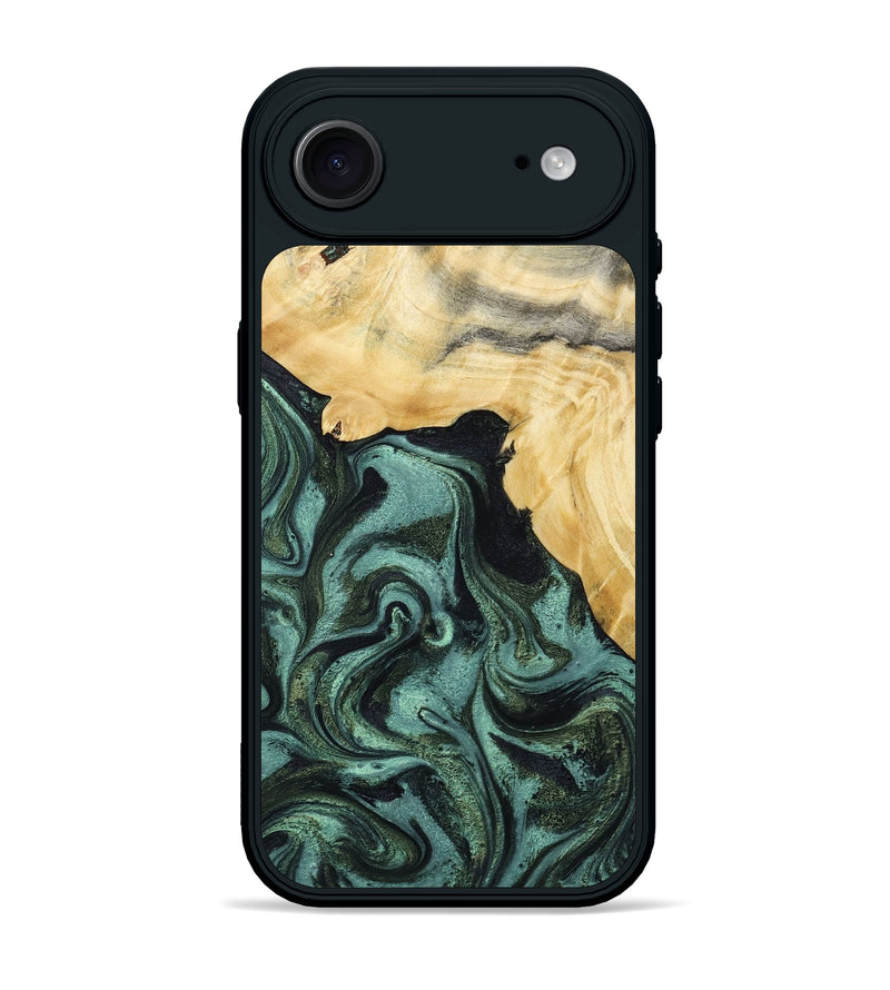 iPhone 17 Air Wood Phone Case - Brinley (Green, 801058)
