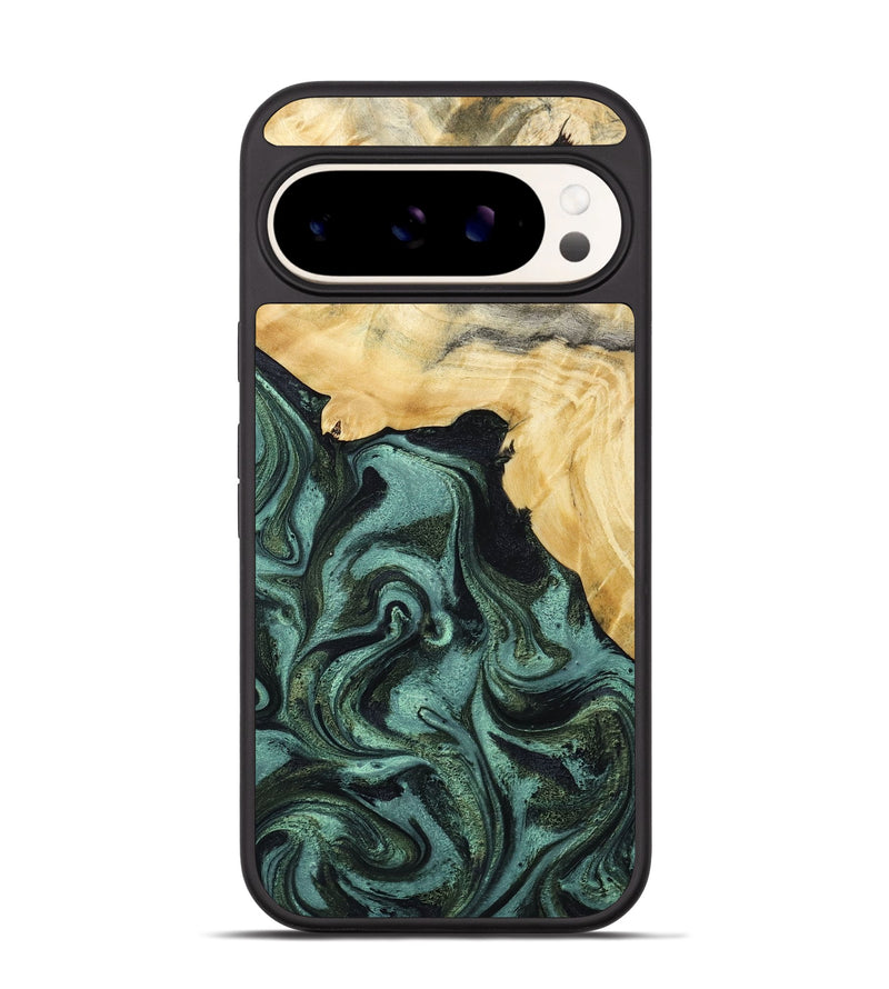 Pixel 9 Wood Phone Case - Brinley (Green, 801058)