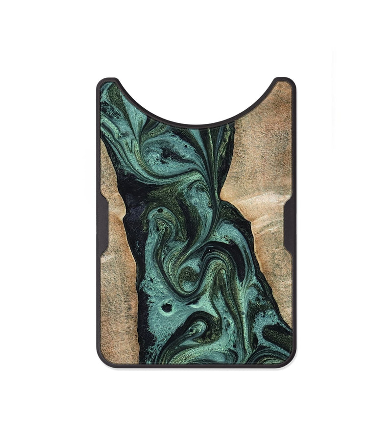 Alloy Wood Wallet - Yolanda (Green, 801059)