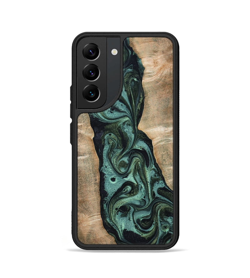 Galaxy S22 Wood Phone Case - Yolanda (Green, 801059)