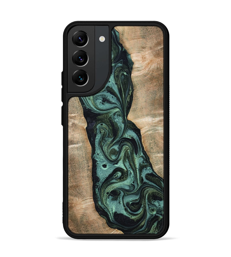 Galaxy S22 Plus Wood Phone Case - Yolanda (Green, 801059)