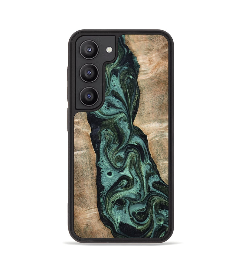Galaxy S23 Wood Phone Case - Yolanda (Green, 801059)