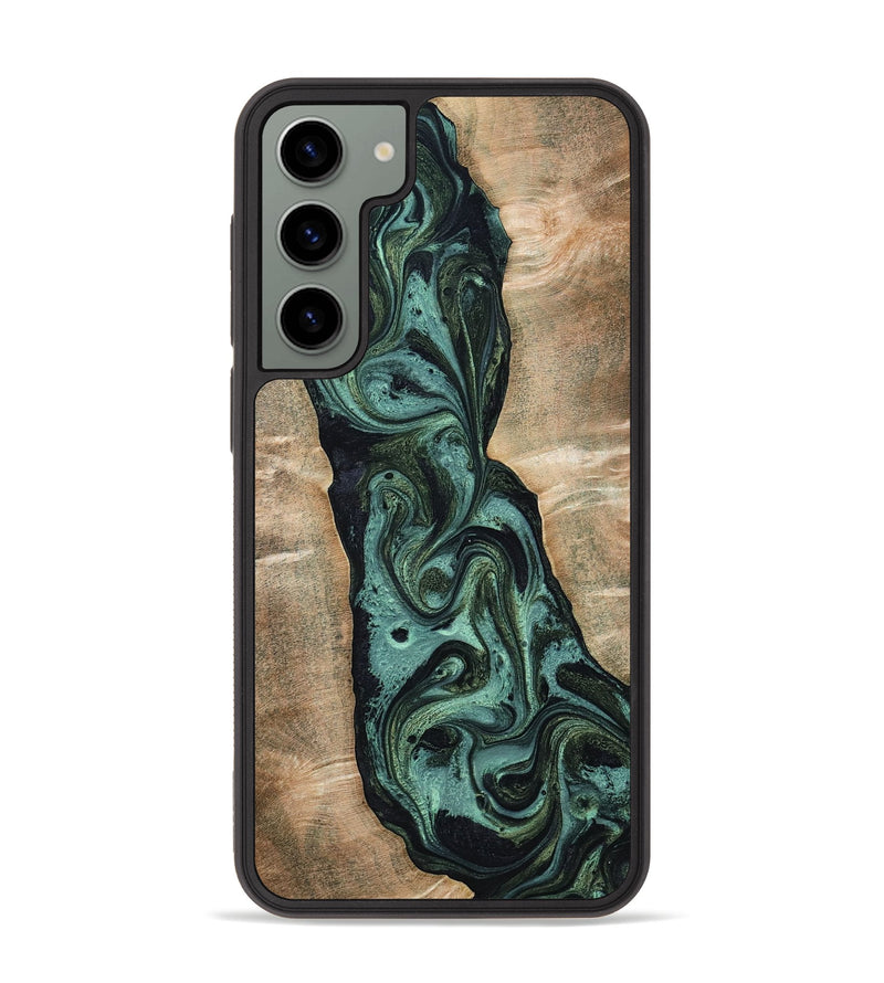 Galaxy S23 Plus Wood Phone Case - Yolanda (Green, 801059)