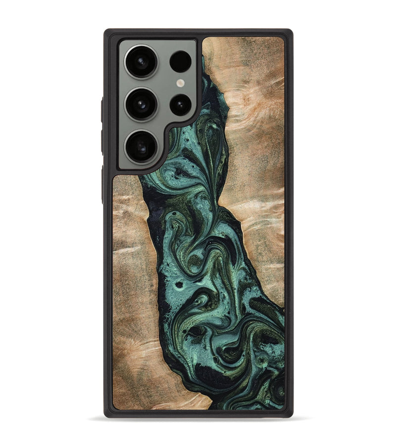 Galaxy S23 Ultra Wood Phone Case - Yolanda (Green, 801059)