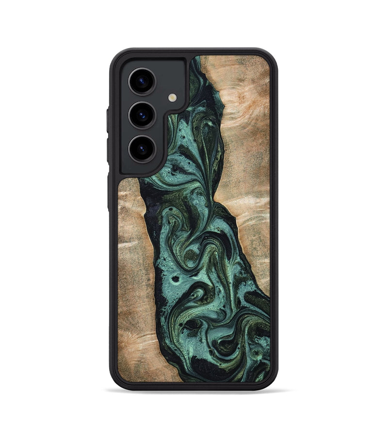 Galaxy S24 Wood Phone Case - Yolanda (Green, 801059)