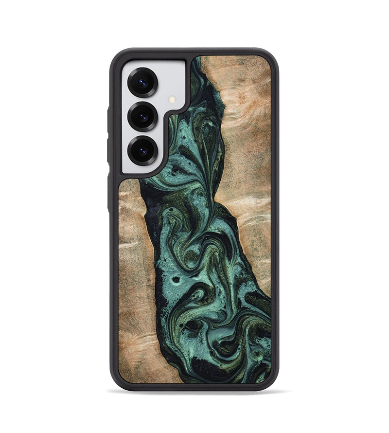 Galaxy S25 Wood Phone Case - Yolanda (Green, 801059)