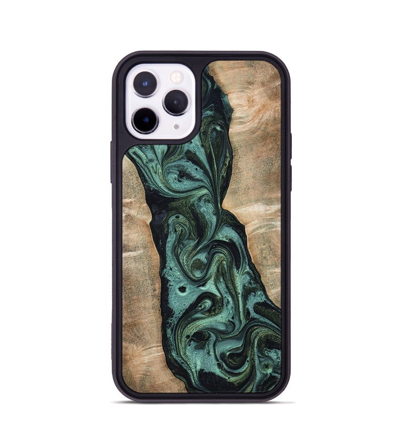 iPhone 11 Pro Wood Phone Case - Yolanda (Green, 801059)