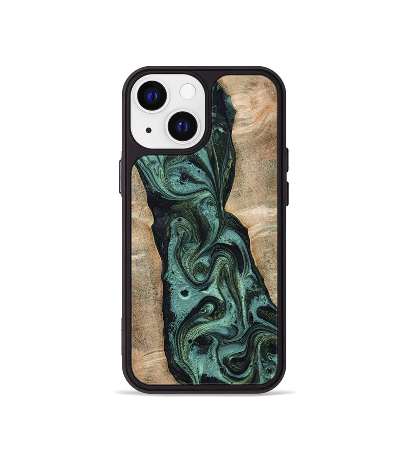 iPhone 13 mini Wood Phone Case - Yolanda (Green, 801059)