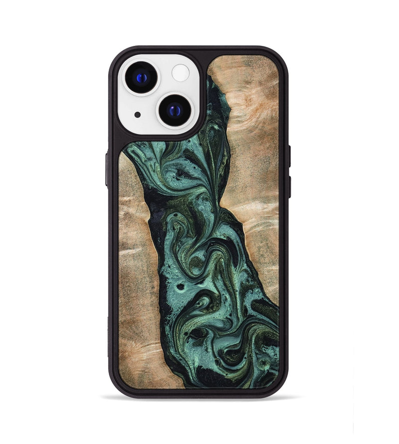 iPhone 13 Wood Phone Case - Yolanda (Green, 801059)