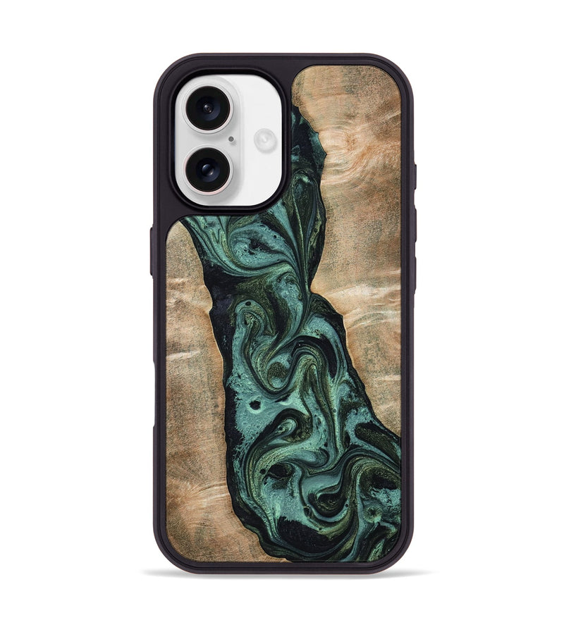 iPhone 17 Wood Phone Case - Yolanda (Green, 801059)