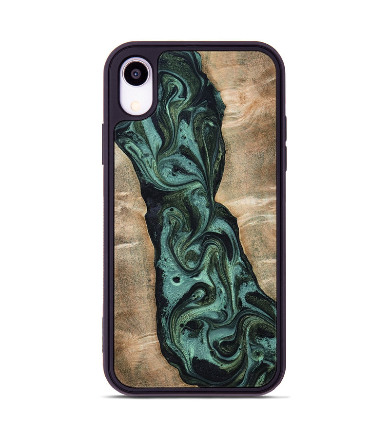 iPhone Xr Wood Phone Case - Yolanda (Green, 801059)