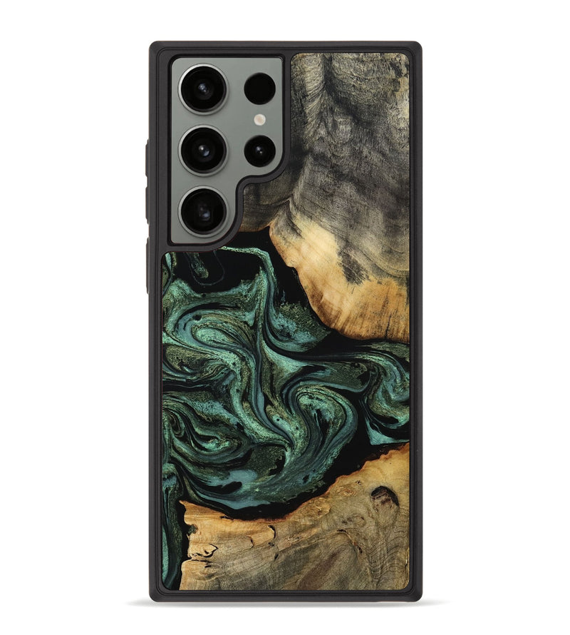 Galaxy S23 Ultra Wood Phone Case - Camren (Green, 801060)