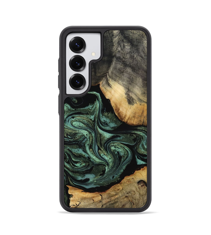 Galaxy S25 Wood Phone Case - Camren (Green, 801060)