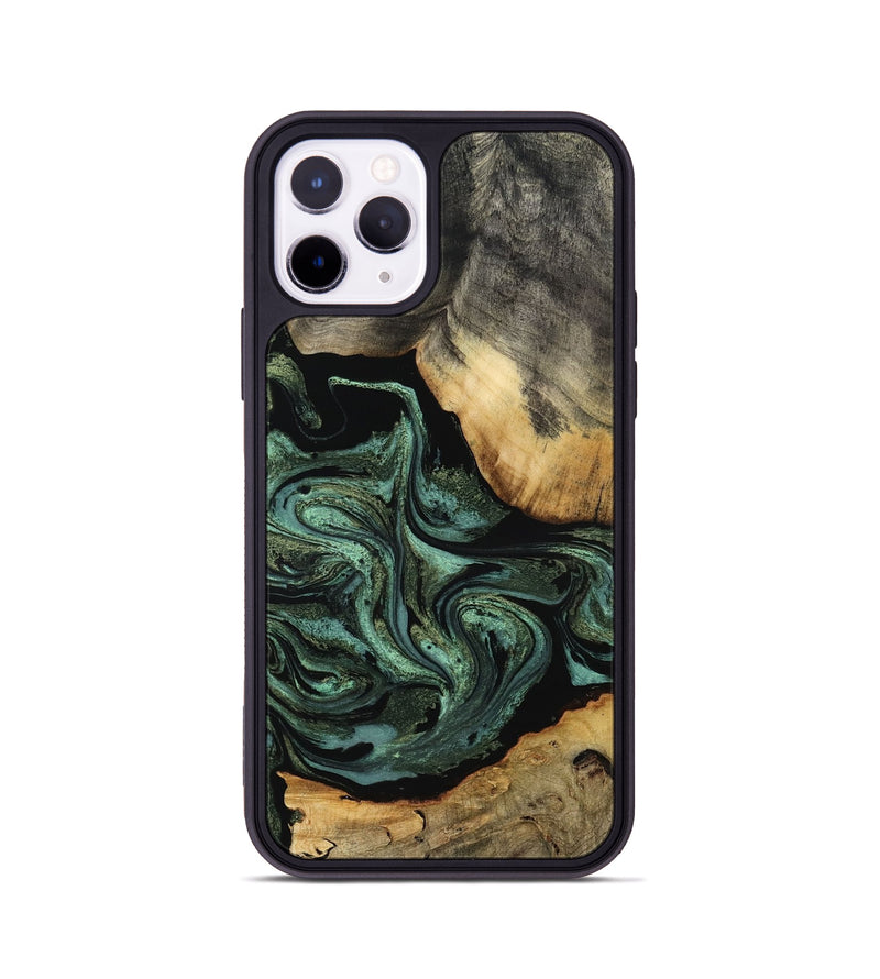 iPhone 11 Pro Wood Phone Case - Camren (Green, 801060)