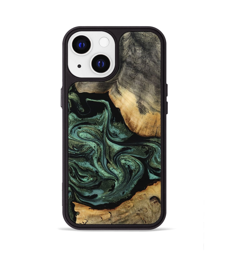 iPhone 13 Wood Phone Case - Camren (Green, 801060)