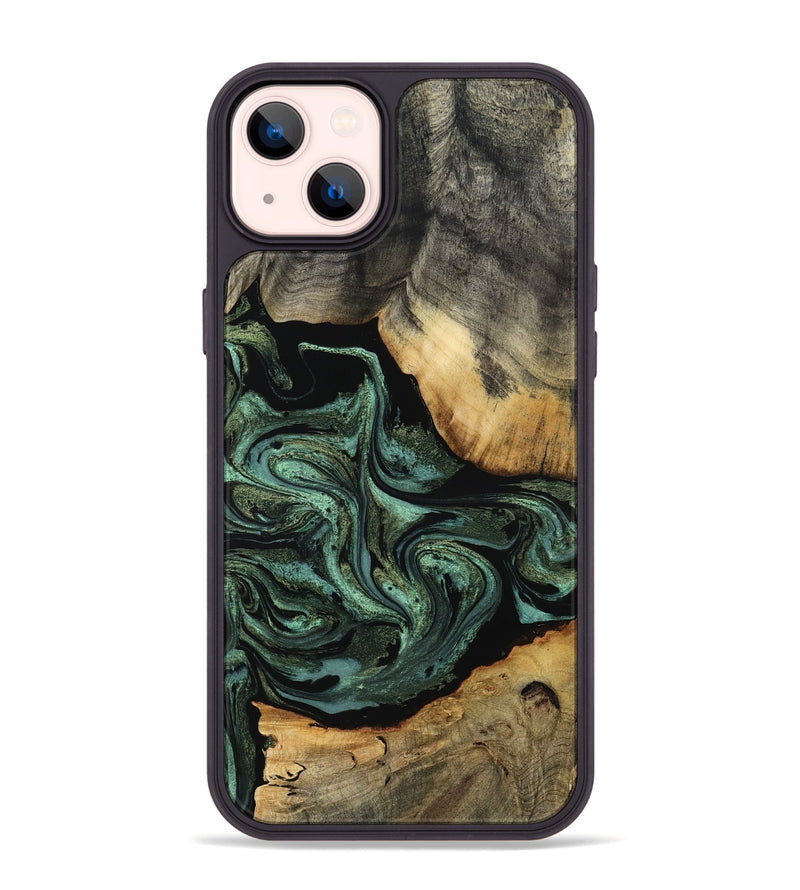 iPhone 14 Plus Wood Phone Case - Camren (Green, 801060)