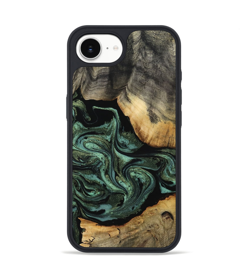 iPhone 16e Wood Phone Case - Camren (Green, 801060)