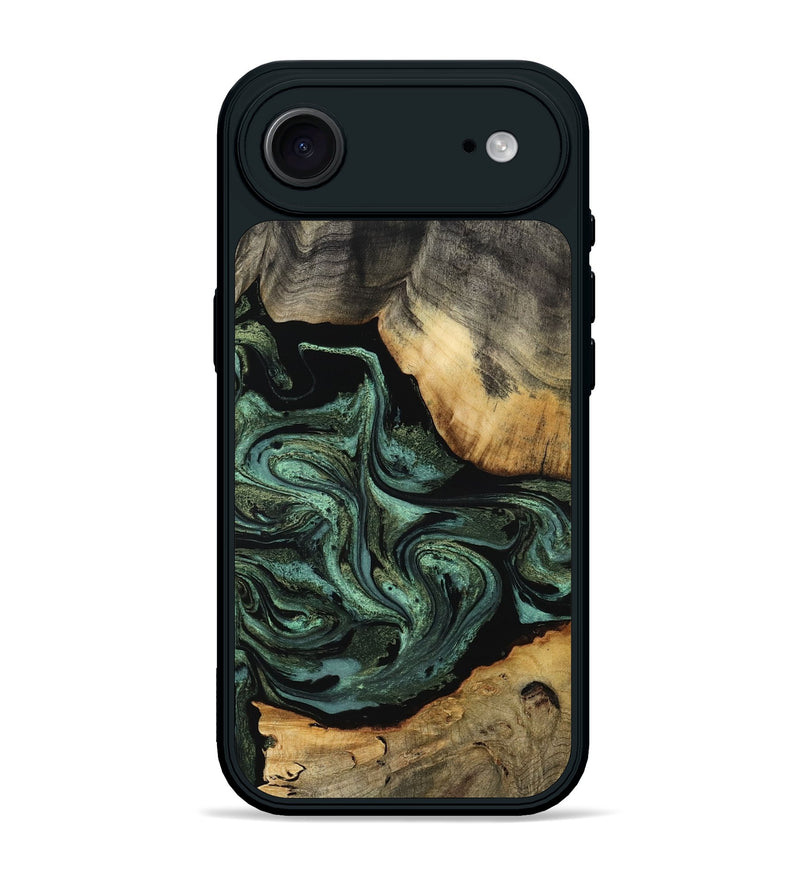 iPhone 17 Air Wood Phone Case - Camren (Green, 801060)