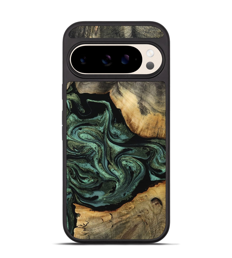 Pixel 10 Wood Phone Case - Camren (Green, 801060)