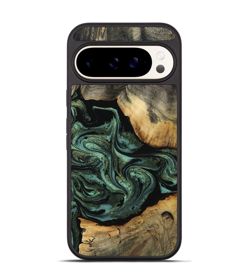 Pixel 9 Pro Wood Phone Case - Camren (Green, 801060)