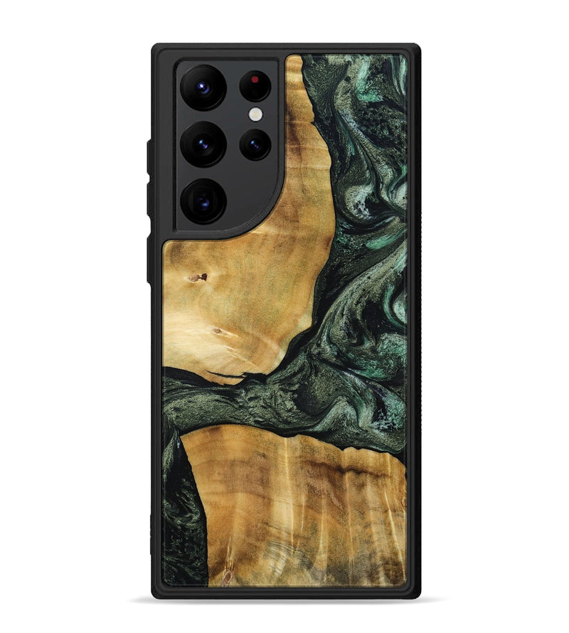 Galaxy S22 Ultra Wood Phone Case - Neriah (Green, 801061)