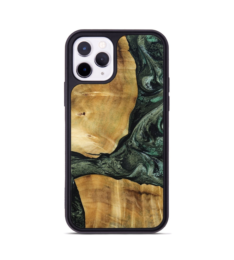 iPhone 11 Pro Wood Phone Case - Neriah (Green, 801061)
