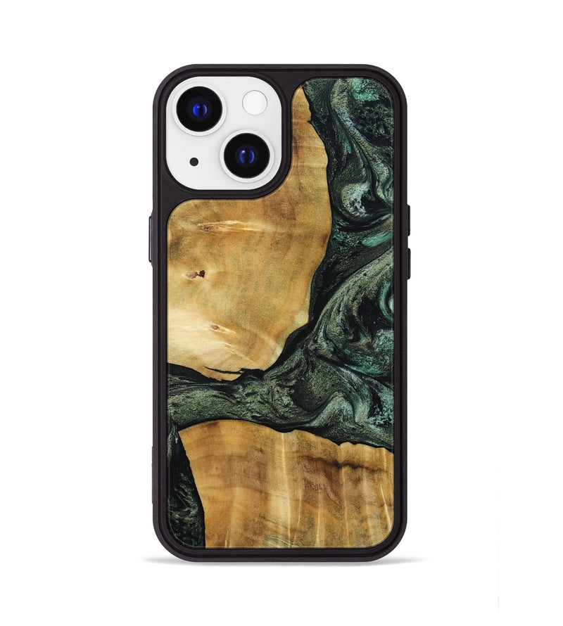 iPhone 13 Wood Phone Case - Neriah (Green, 801061)