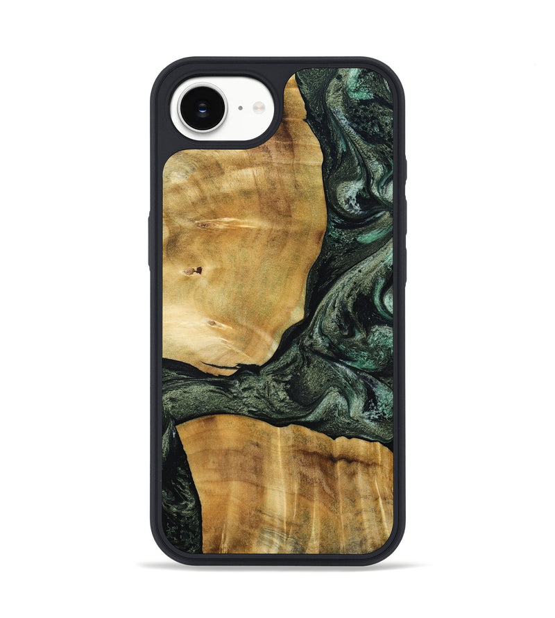 iPhone 16e Wood Phone Case - Neriah (Green, 801061)