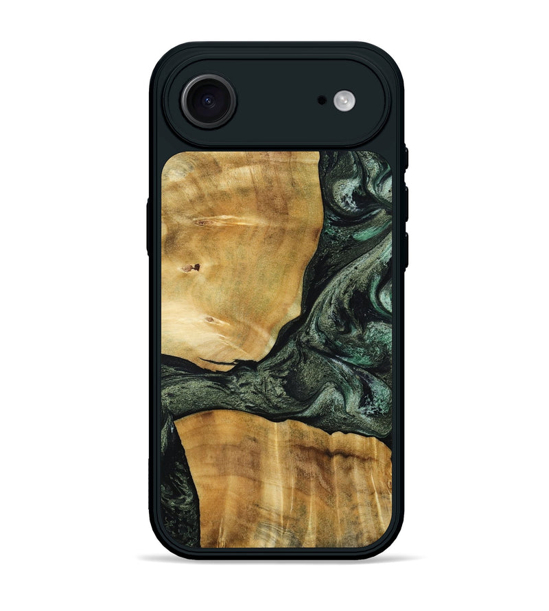 iPhone 17 Air Wood Phone Case - Neriah (Green, 801061)