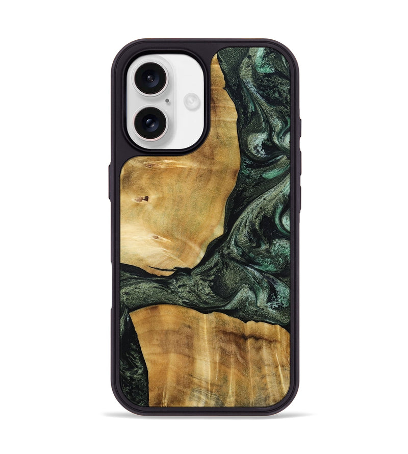 iPhone 17 Wood Phone Case - Neriah (Green, 801061)