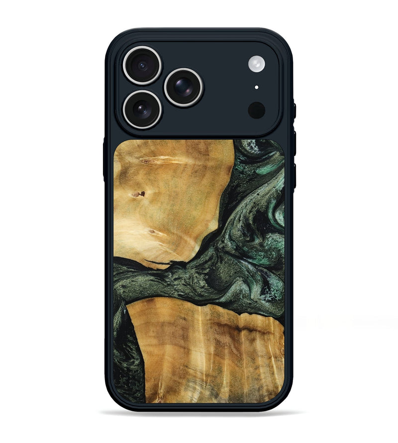 iPhone 17 Pro Max Wood Phone Case - Neriah (Green, 801061)