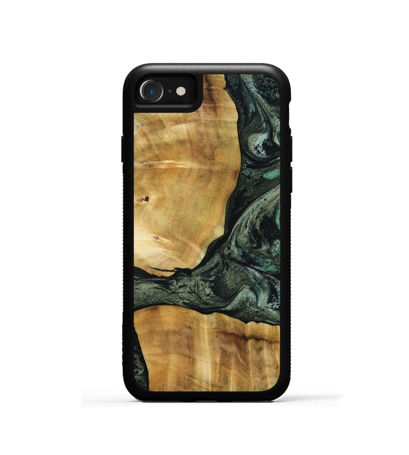 iPhone SE Wood Phone Case - Neriah (Green, 801061)