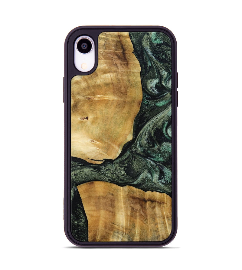 iPhone Xr Wood Phone Case - Neriah (Green, 801061)