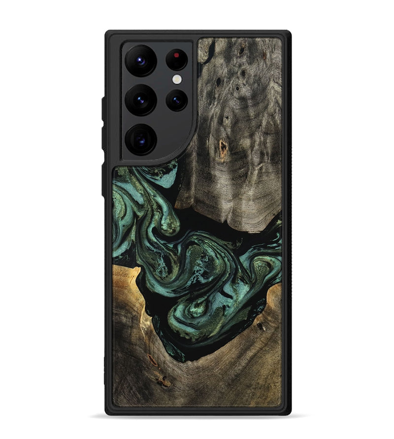 Galaxy S22 Ultra Wood Phone Case - Elliot (Green, 801062)