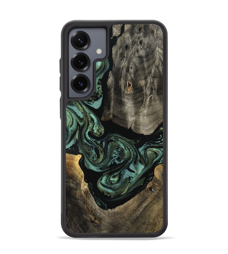 Galaxy S25 Plus Wood Phone Case - Elliot (Green, 801062)