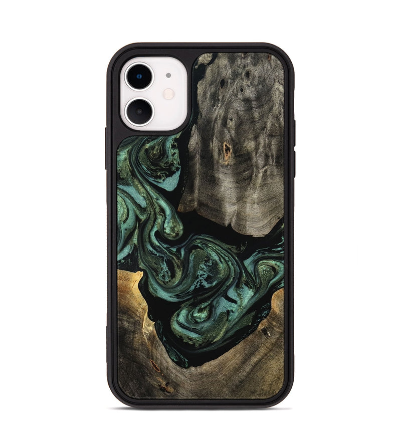 iPhone 11 Wood Phone Case - Elliot (Green, 801062)