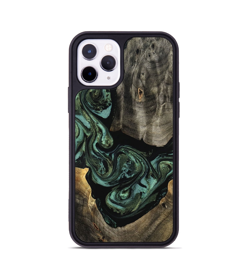 iPhone 11 Pro Wood Phone Case - Elliot (Green, 801062)