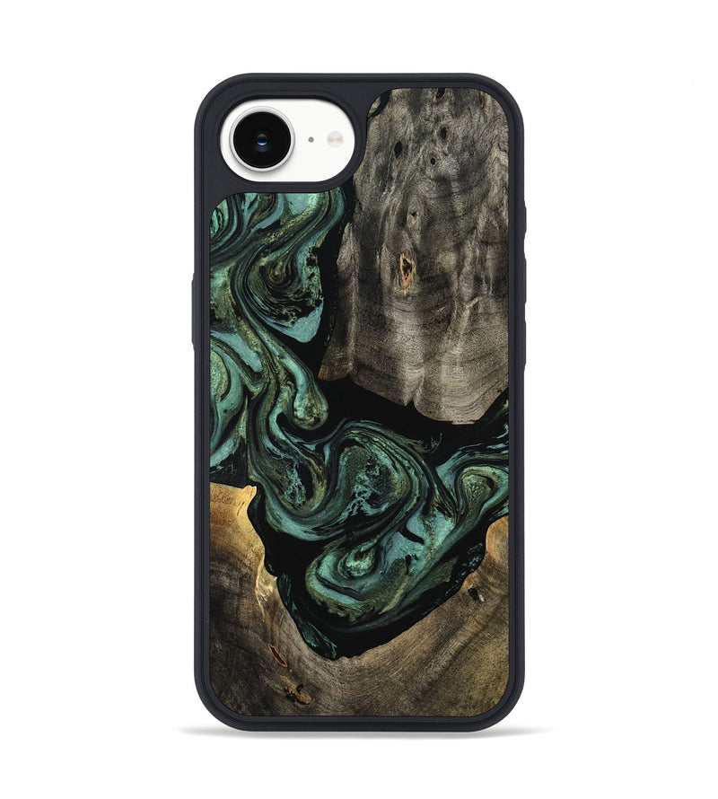 iPhone 16e Wood Phone Case - Elliot (Green, 801062)